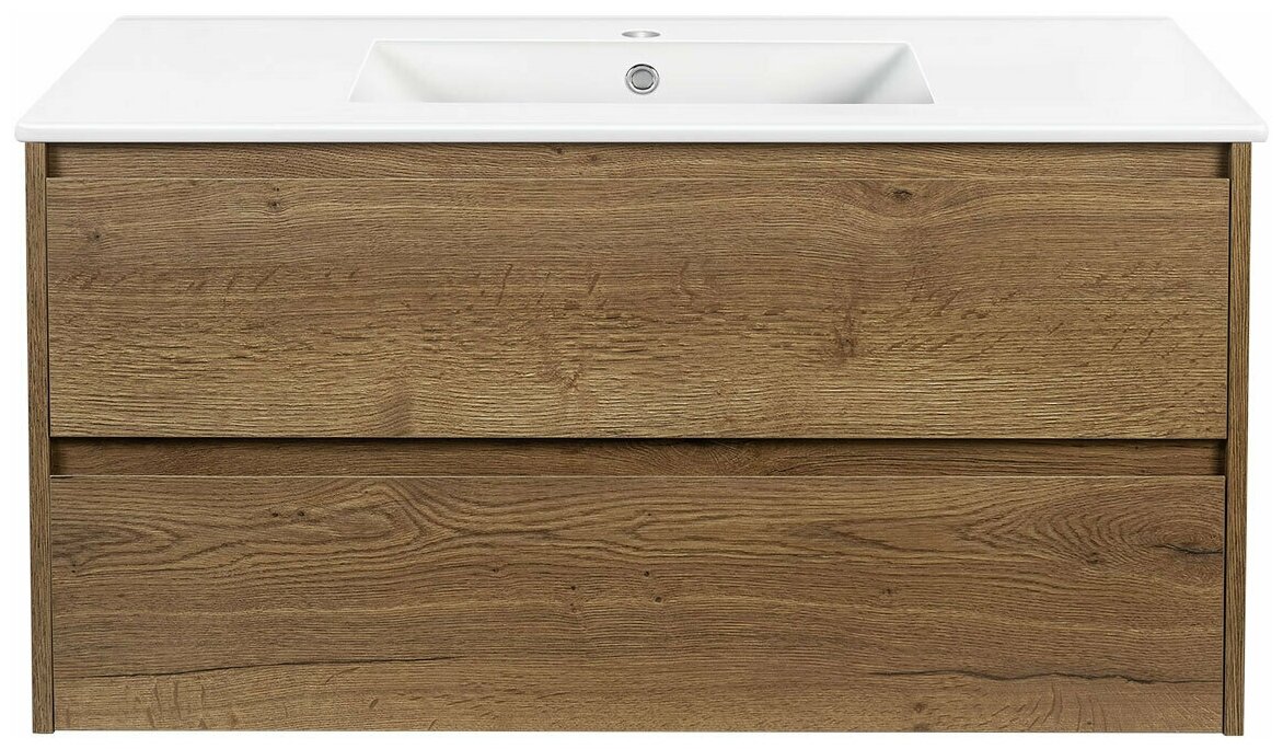 Тумба под раковину Vincea Gio 10 VMC-2G100NO SF.Oak - фото №2