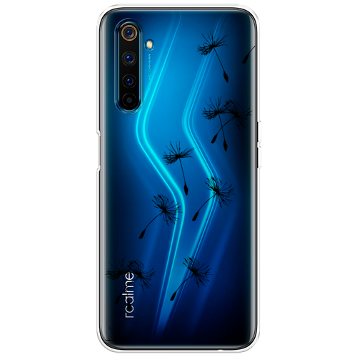 Силиконовый чехол на Realme 6 Pro / Реалми 6 Про Летящие одуванчики, прозрачный силиконовый чехол на realme 9 5g реалми 9 про летящие одуванчики прозрачный