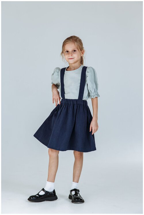 Школьная юбка Kinfolk Clothes, размер 116, синий