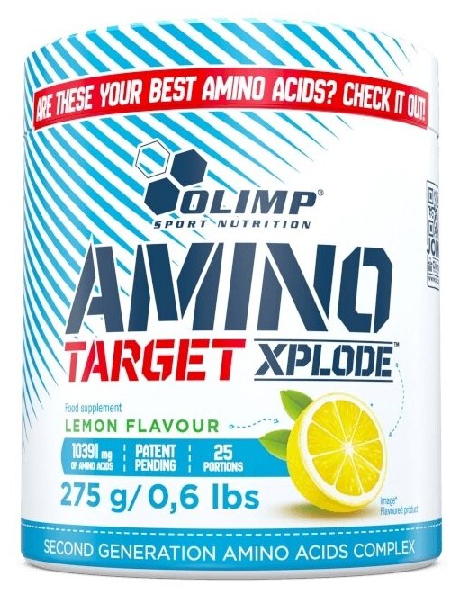 Olimp Sport Nutrition Amino Target Xplode (275 гр) - Лимон