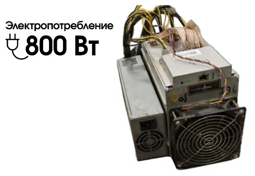 Асик BItmain AntMiner L3+ Ref 504 mh/s 2018 с блоком питания