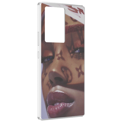 Чехол MyPads лицо девушки тень женский для ZTE Nubia Z40 Pro задняя-панель-накладка-бампер