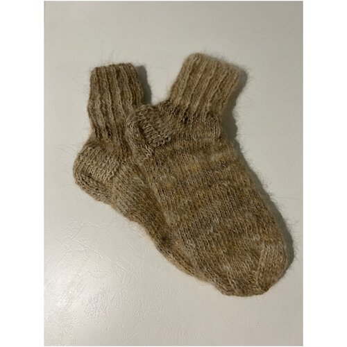Шерстяные носки ручной вязки собачья шерсть 43 размер