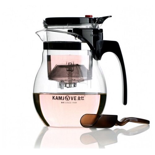 Заварочный чайник с кнопкой Гунфу Kamjove TP-777, 600 мл.