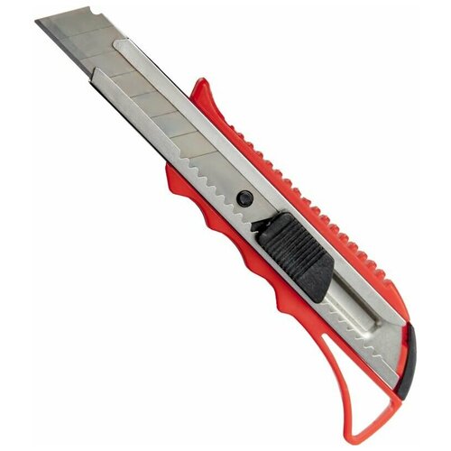Нож канцелярский 18мм Attache с фиксатором и металлическими направляющими, 2 шт.
