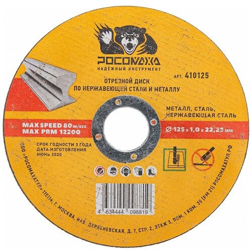 Росомаха 410125, 125 мм, 1 шт.