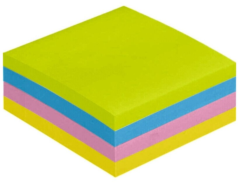 Стикеры Стикеры Attache Selection куб 51х51, неон-2 4 цвета 400 л
