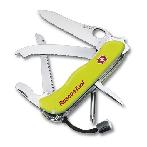 Нож Victorinox Rescue Tool One Hand, 111 мм, 14 функций, желтый нож victorinox rescue tool one hand 111 мм 14 функций желтый