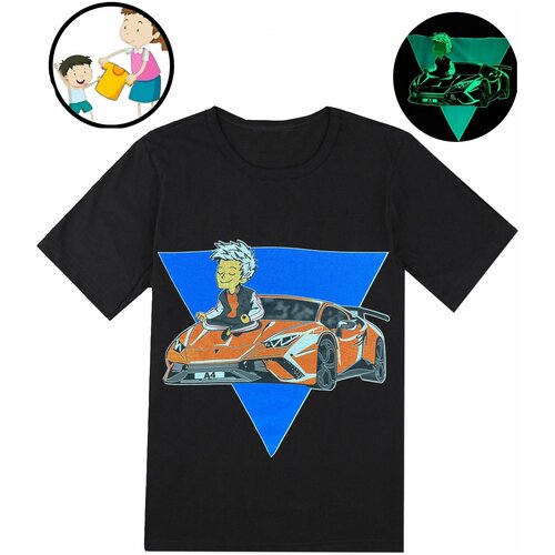 Футболка Влад Бумага А4, цвет черный, размер 146