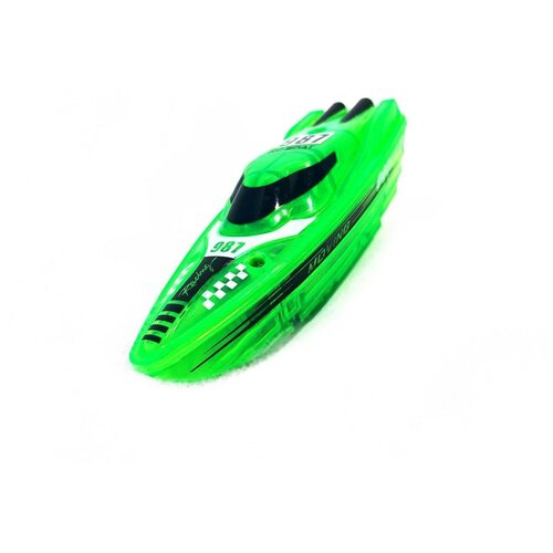 Мини катер на радиоуправлении Mini boat 987 (8 см) Happy Cow RC987-Green (RC987-Green)