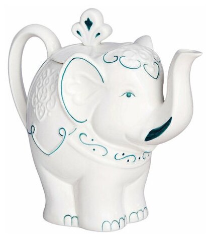 Чай Hilltop Подарок Цейлона 80г, чайник "Слон топаз" - фотография № 2