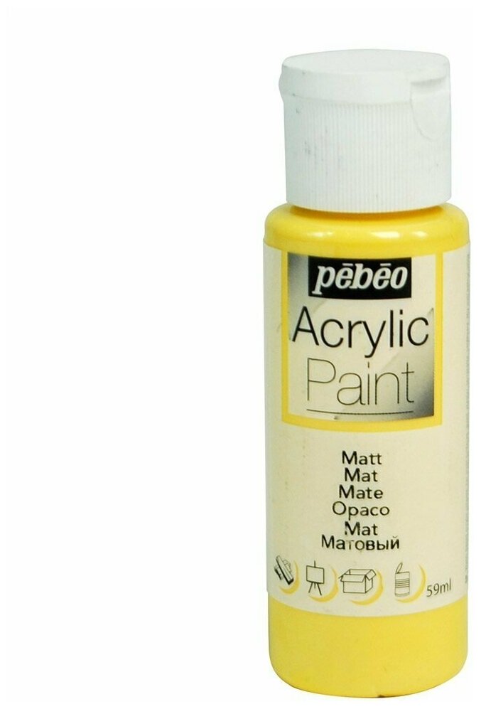 Краска акриловая PEBEO "Acrylic Paint" матовая (цвет: манго) арт. 097803 59 мл