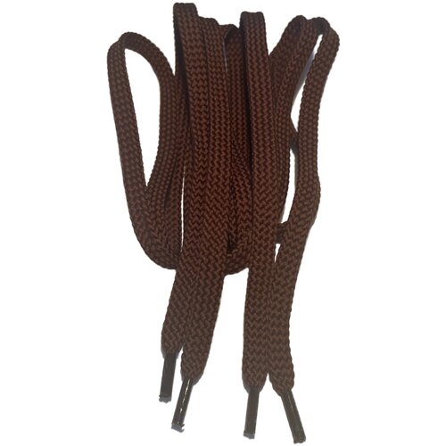 Шнурки для обуви плоские 100см, коричневого цвета1 пара (2шт)