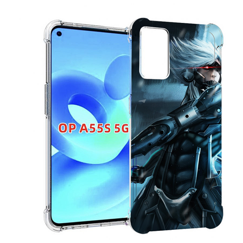 чехол mypads metal gear rising revengeance для oppo a57 5g 2022 задняя панель накладка бампер Чехол MyPads Metal Gear Rising Revengeance для OPPO A55s задняя-панель-накладка-бампер