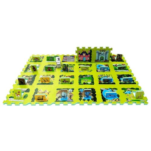Развивающий коврик пазл Мини Зоопарк