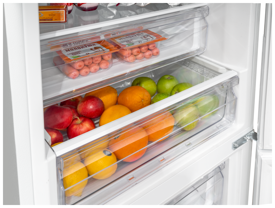 Холодильник Schaub Lorenz SLU C202D5 W, белый, двухкамерный, Total No Frost, внешний LED дисплей. - фотография № 11