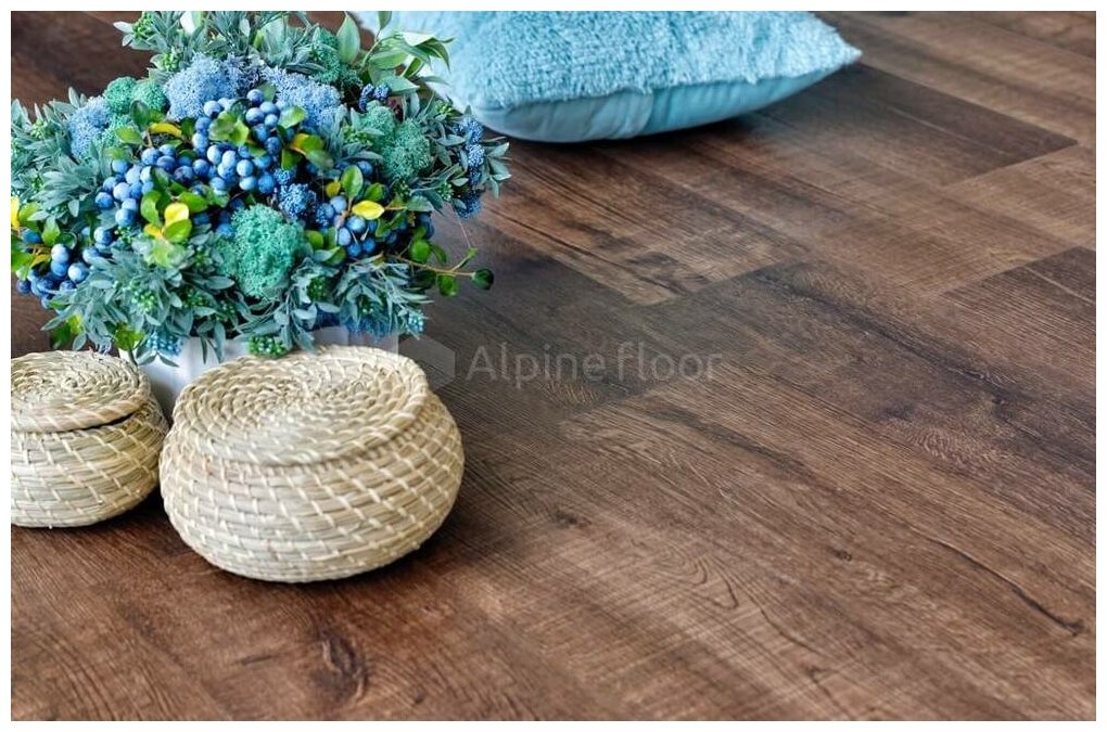 Alpine Floor Real wood Дуб Мокка Синхронное тиснение ECO 2-2