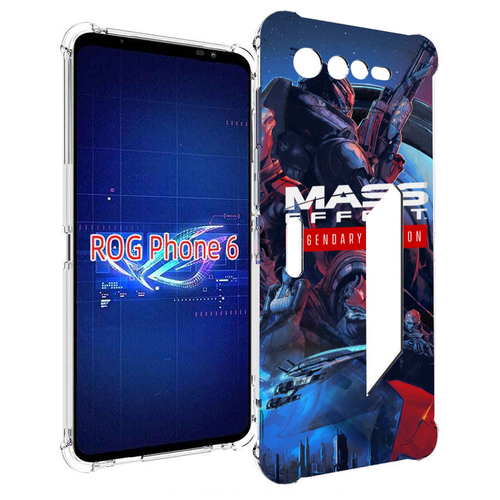 Чехол MyPads Mass Effect Legendary Edition для Asus ROG Phone 6 задняя-панель-накладка-бампер