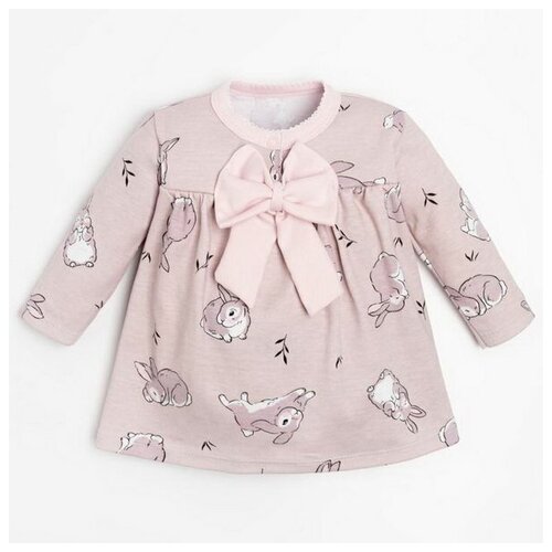 фото Боди-платье дл. рукавом "зайчик" рост 68-74 см крошка я