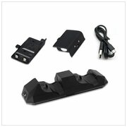 Черная Зарядная станция + 2 аккумулятора для геймпадов xbox one s / x Dual Charging Dock DOBE TYX-695