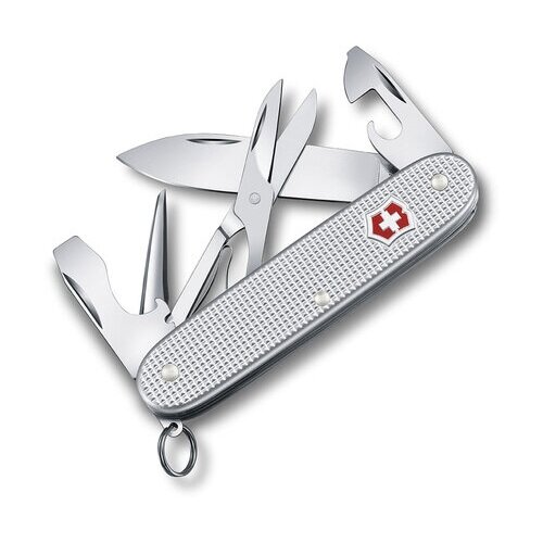 Нож Victorinox Pioneer, 93 мм, 9 функций, серебристый нож многофункциональный victorinox pioneer x alox серебристый