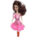 Кукла для девочек Модница в платье типа барби - изображение