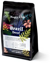 Кофе в зернах без кофеина арабика Бразилия Декаф, свежеобжареный, 200 гр.