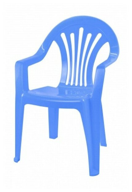 Кресло детское (голубой) - фотография № 3