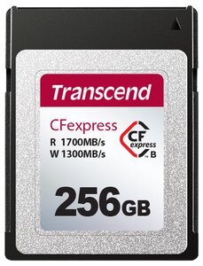 Карта памяти Transcend CFexpress Type B 256 ГБ, R/W 1700/1300 МБ/с, 1 шт.