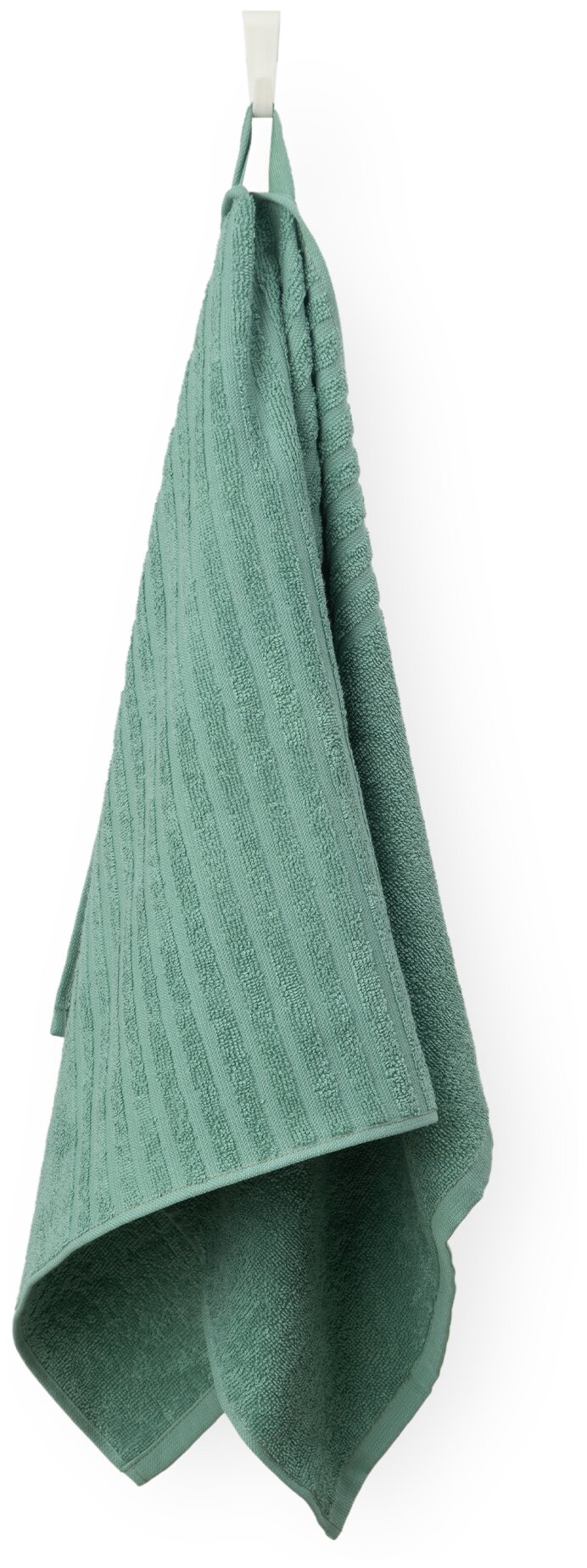 Полотенце махровое для лица и рук, Донецкая мануфактура, 50Х100см, цвет:зеленая камея, 100% хлопок - фотография № 1