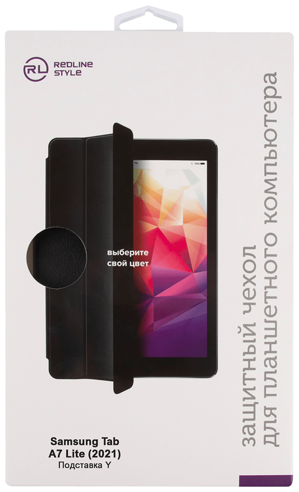 Чехол Red Line для Samsung Tab A7 Lite 2021 Y Silicone Black УТ000024996