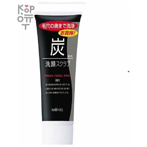 Mandom Мужская охлаждающая пенка-скраб Сharcoal cleansing scrub для умывания жирной кожи лица с древесным углем и ментолом 100 г 541₽