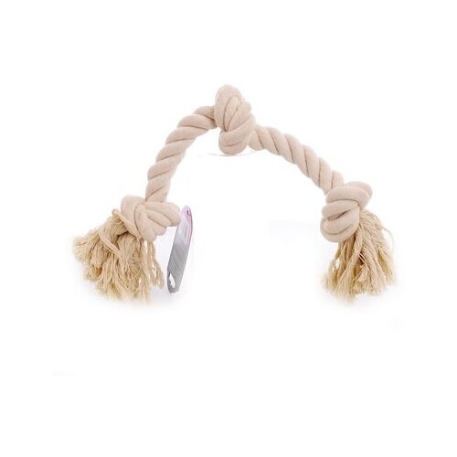 Papillon игрушка для собак канат с 3 узлами, хлопок, 45см (cotton flossy toy 3 knots) 140777, 0,245 кг, 15233