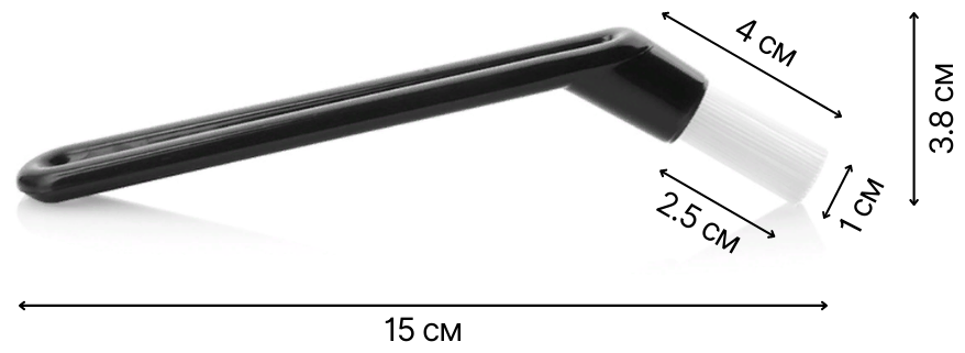 Щетка для чистки группы кофемашины, нейлон+пластик /щетка для кофемашины /щетка для чистки кофейной группы /щетка для чистки кофемашины /щетка бариста - фотография № 5