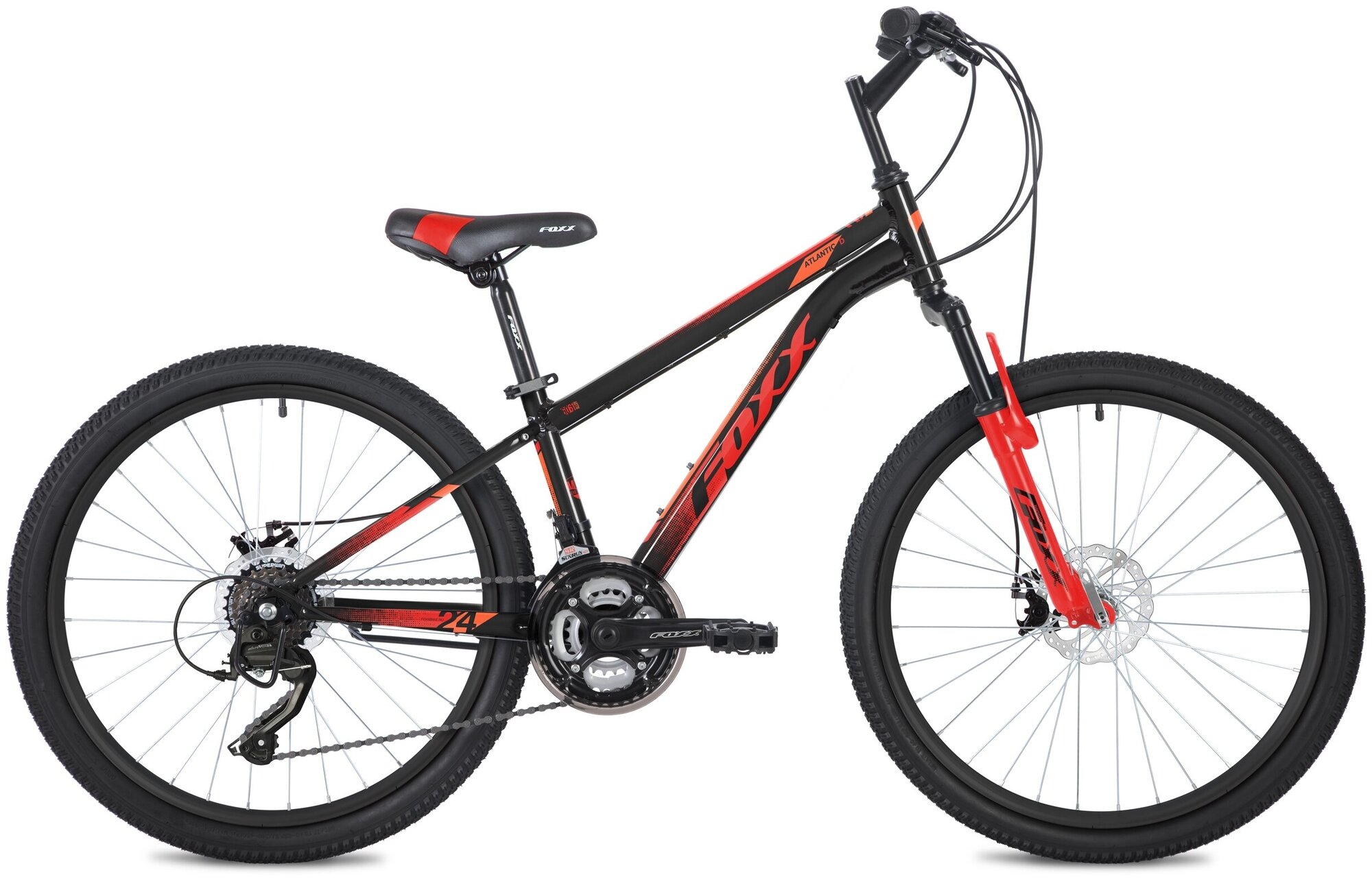 Велосипед для подростков Foxx 24AHD.ATLAND.14BK2 черный