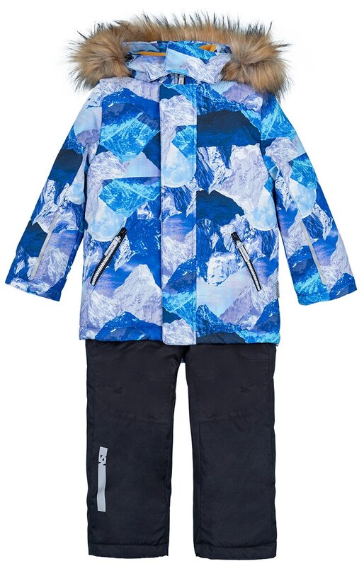 Комплект с брюками NIKASTYLE зимний, защита от попадания снега, светоотражающие элементы, регулировка размера, мембранный