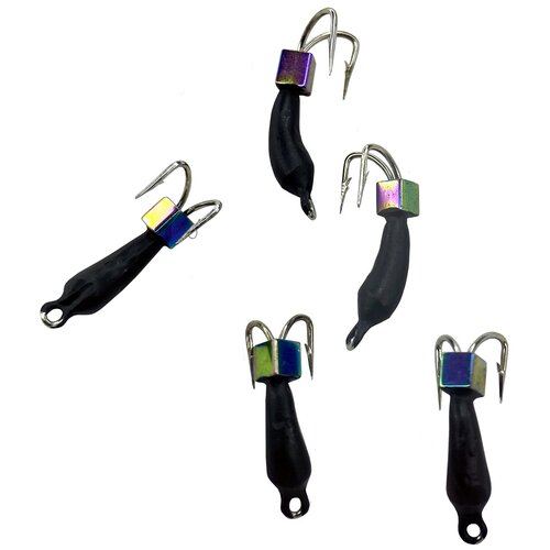 Мормышки для рыбалки Коза с кубиком хамелеон 3 шт 04 гр вольфрам 501₽