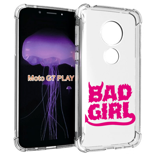 Чехол MyPads плохая девочка для Motorola Moto G7 Play задняя-панель-накладка-бампер