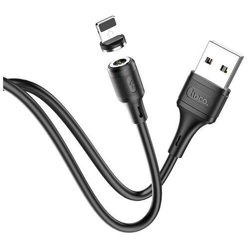 Кабель магнитный Hoco X52 USB - Lightning для iPhone / iPad, черный кабель переходник usb to lightning hoco x52i sereno magnetic lightning черный