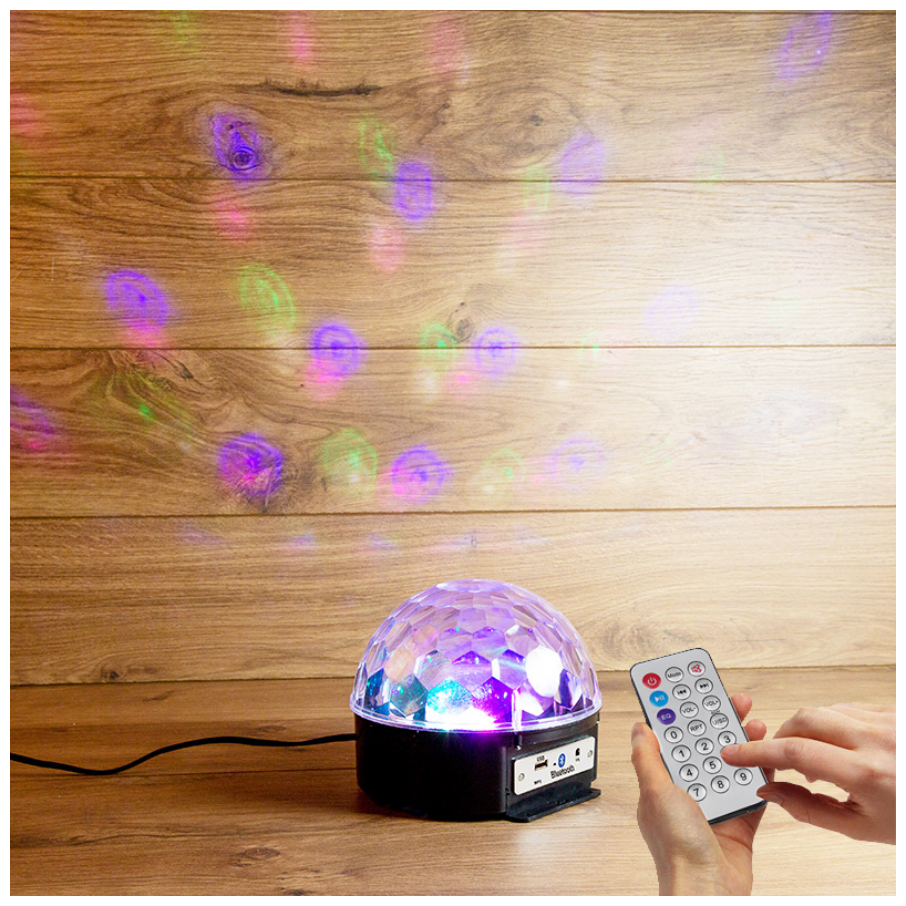 Светодиодная система, диско-шар, с пультом ДУ, Bluetooth и mp3 - фотография № 7