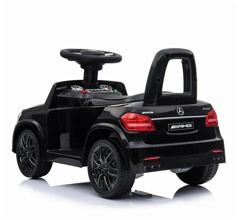 Детский толокар Mercedes-AMG GLS 63 (HL600) черный RiverToys - фото №7