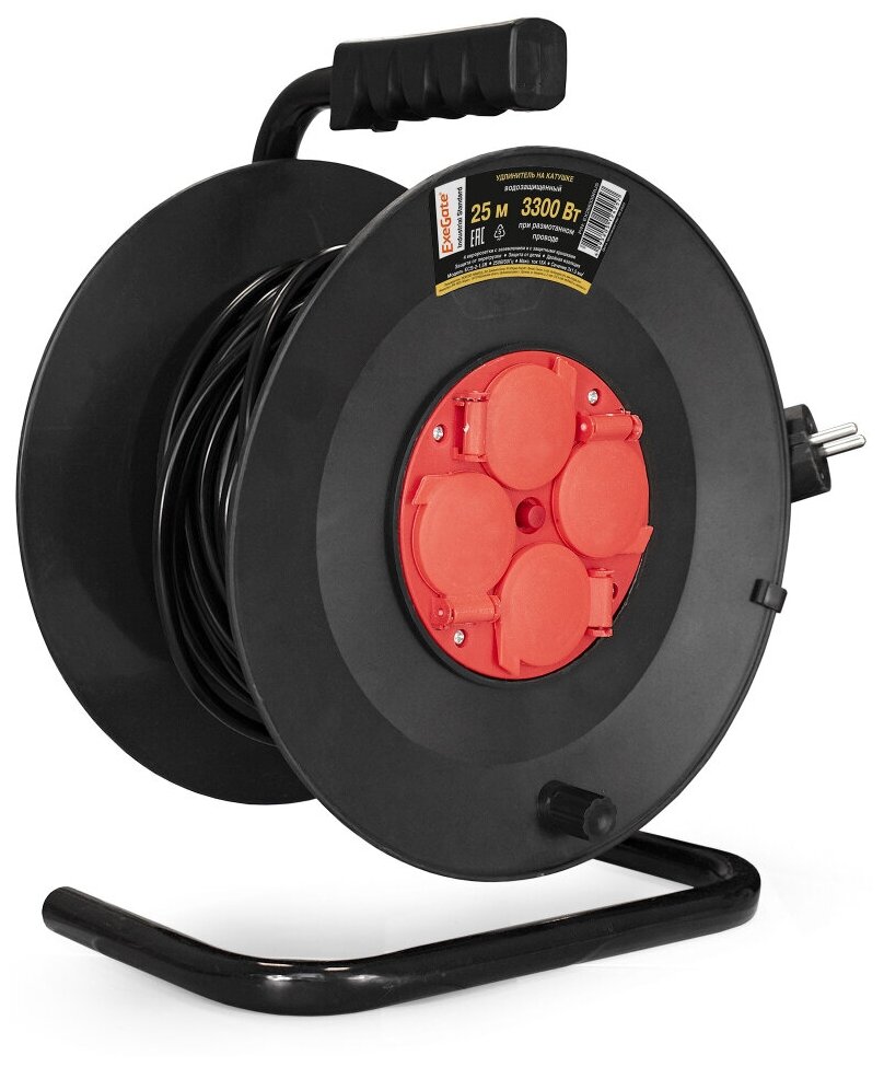 ExeGate industrial Ecs-2-1.5r Удлинитель на катушке 25м