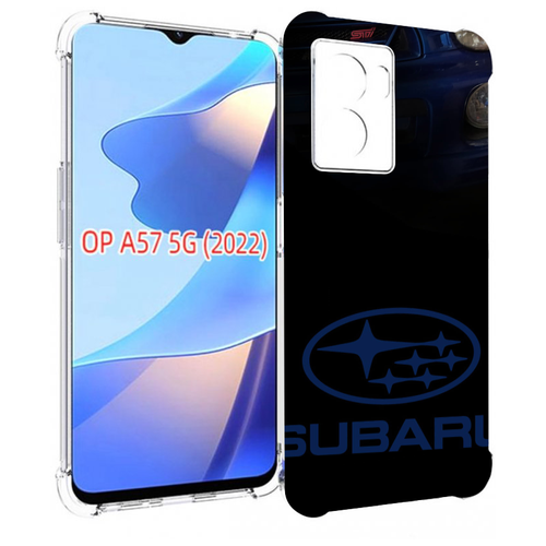 Чехол MyPads subaru субару 3 для OPPO A57 5G(2022) задняя-панель-накладка-бампер