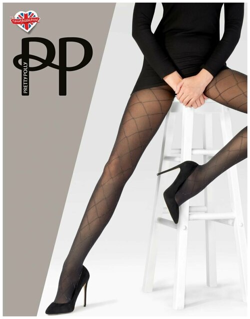 Колготки  Pretty Polly, 40 den, размер S, серебряный