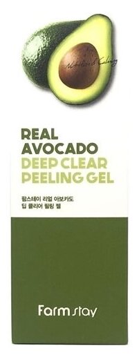 Отшелушивающий гель с экстрактом авокадо FarmStay Real Avocado Deep Clear Peeling Gel 100 мл - фото №7