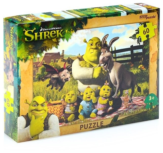 Пазлы Step Puzzle 60 деталей "Shrek" (DreamWorks, Мульти) (81186)