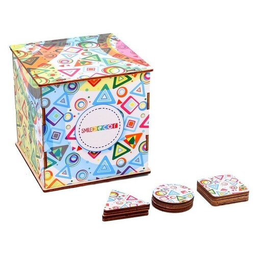 Тактильный куб «Фигуры» развивающая игра smile decor тактильный куб фигуры дерево п628