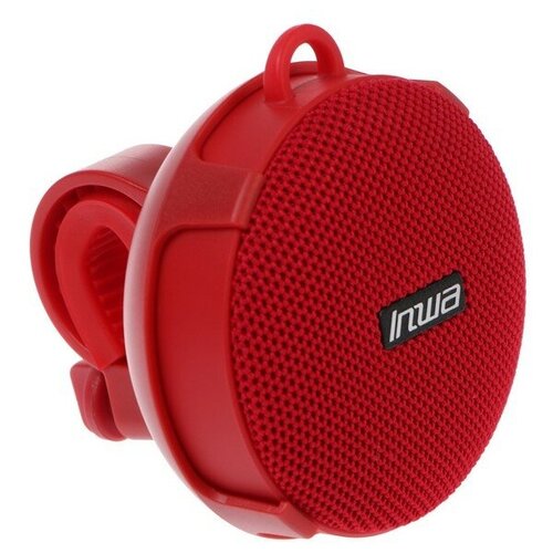 Портативная колонка INWA AS-63 5 Вт 750 мАч водонепроницаемая крепление на руль красная 317100₽