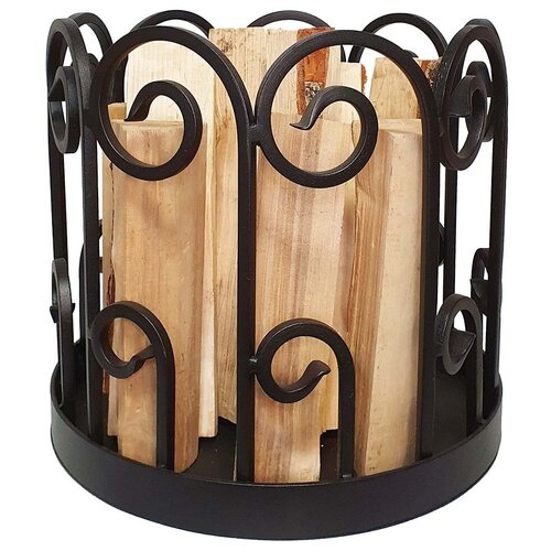 Дровница кованая Ведро SafaMaster DN4060 черная