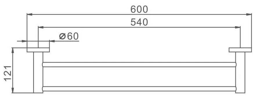 F30109 Полотенцедержатель двойной